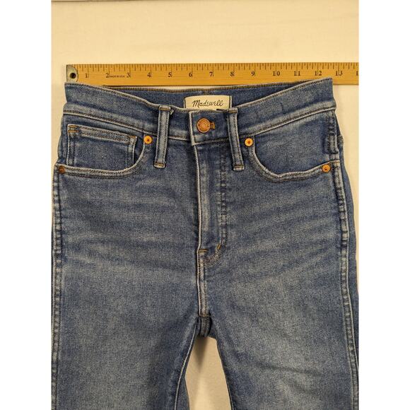 Madewell Jeans Women's Size 24 Stovepipe Fair Trade Stretch Spring crop - Picture 10 of 16